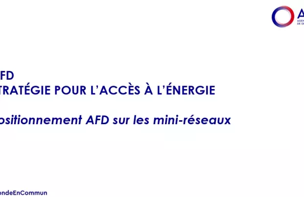 Positionnement AFD sur les mini-réseaux